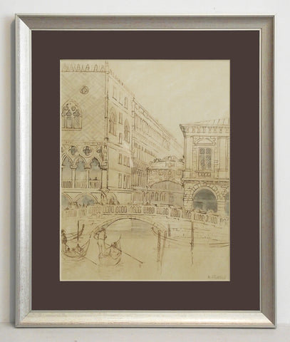 Obraz - Most Westchnień, Wenecja - reprodukcja WI010035 oprawiona w ramę 37x45 cm