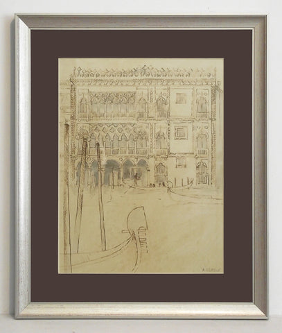Obraz - Pałac w Wenecji - reprodukcja WI010037 oprawiona w ramę 37x45 cm