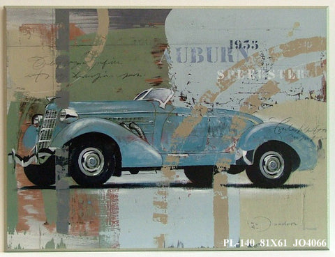 Obraz - Samochód retro - reprodukcja na płycie JO4066 81x61 cm - Obrazy Reprodukcje Ramy | ergopaul.pl