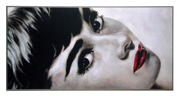Obraz - Czerwone usta, Audrey Hepburn - reprodukcja na płycie FR5261 51x101 cm - Obrazy Reprodukcje Ramy | ergopaul.pl