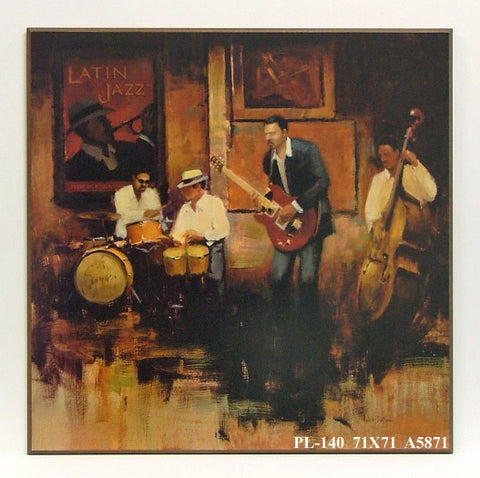 Obraz - Latin jazz, koncert - reprodukcja na płycie A5871 71x71 cm - Obrazy Reprodukcje Ramy | ergopaul.pl