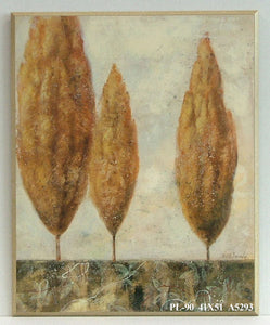 Obraz - Na horyzoncie, drzewa w bieli i brązach - reprodukcja na płycie A5293 41x51 cm - Obrazy Reprodukcje Ramy | ergopaul.pl