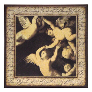 Obraz - Antyk, aniołki, fragment fresku - reprodukcja na płycie A0929 33x33 cm - Obrazy Reprodukcje Ramy | ergopaul.pl