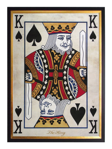Obraz - Pikowy Król-karta - reprodukcja 3SF4915-70 w ramie 50x70 cm