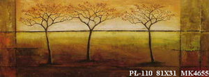 Obraz - Stylizowane drzewa w polu - reprodukcja na płycie MK4655 81x31 cm - Obrazy Reprodukcje Ramy | ergopaul.pl