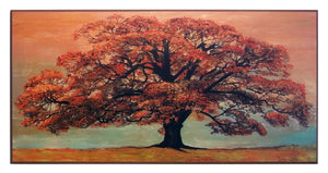 Obraz - Jesienne drzewo - reprodukcja grafiki 2JE444 na płycie 101x51 cm. - Obrazy Reprodukcje Ramy | ergopaul.pl