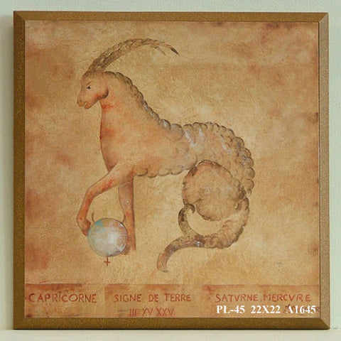 Obraz - Znaki zodiaku, koziorożec - reprodukcja na płycie A1645 22x22 cm - Obrazy Reprodukcje Ramy | ergopaul.pl