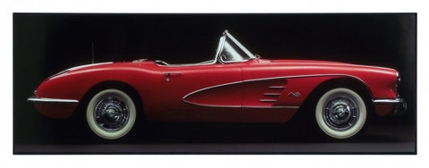 Obraz - Samochód Vintage Corvette - reprodukcja na płycie 4AP1726 96x34 cm - Obrazy Reprodukcje Ramy | ergopaul.pl