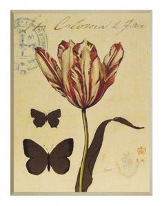 Obraz - Kwiaty z czerwienią - reprodukcja A5461 na płycie 31x41 cm. - Obrazy Reprodukcje Ramy | ergopaul.pl