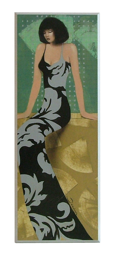 Obraz - Kobieta w sukni z ornamentami - reprodukcja na płycie JO4044 26x71 cm - Obrazy Reprodukcje Ramy | ergopaul.pl