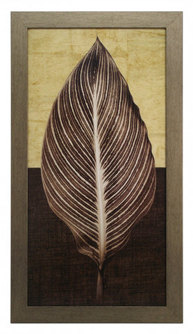Obraz - Liść palmowy - reprodukcja IS5197 oprawiona w ramę 40x80 cm. - Obrazy Reprodukcje Ramy | ergopaul.pl