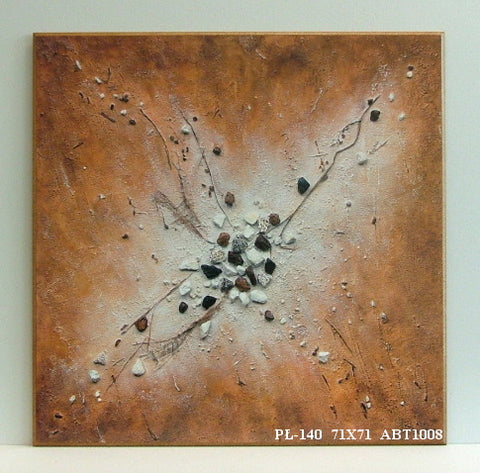 Obraz - Kamienie na piasku - reprodukcja na płycie ABT1008 71x71 cm - Obrazy Reprodukcje Ramy | ergopaul.pl