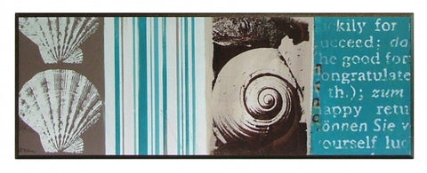 Obraz - Muszle, kolaż - reprodukcja ANF2040 na płycie  71x26 cm. - Obrazy Reprodukcje Ramy | ergopaul.pl