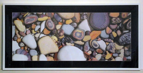 Obraz - Kolorowe kamienie - reprodukcja w ramie GD105R 100x48 cm - Obrazy Reprodukcje Ramy | ergopaul.pl