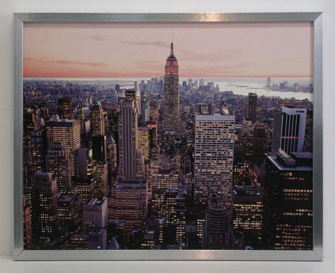 Obraz - Manhattan o zmierzchu - reprodukcja w ramie MC1261 50x40  cm. - Obrazy Reprodukcje Ramy | ergopaul.pl
