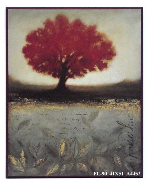 Obraz - Mglisty pejzaż, drzewa wśród pól - reprodukcja na płycie A4452 41x52 cm - Obrazy Reprodukcje Ramy | ergopaul.pl
