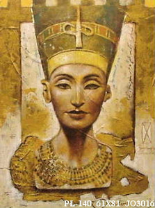Obraz - Głowa egipska, Nefretete - reprodukcja na płycie JO3016 61x81 cm - Obrazy Reprodukcje Ramy | ergopaul.pl
