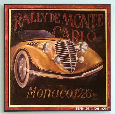Obraz - Samochód Retro Monaco, 1928 - Reprodukcja na płycie A3967 61x61 cm - Obrazy Reprodukcje Ramy | ergopaul.pl