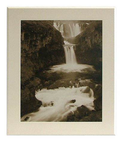 Obraz - Górski wodospad w sepii - reprodukcja na płycie WI3039 53x63 cm - Obrazy Reprodukcje Ramy | ergopaul.pl