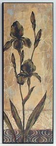 Obraz - Roślina na ornamentach, irys - reprodukcja na płycie A5406 34x96 cm - Obrazy Reprodukcje Ramy | ergopaul.pl