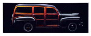 Obraz - Samochód Ford Woody Wagon, 1947r. - reprodukcja na płycie 4HH698 96x34 cm - Obrazy Reprodukcje Ramy | ergopaul.pl