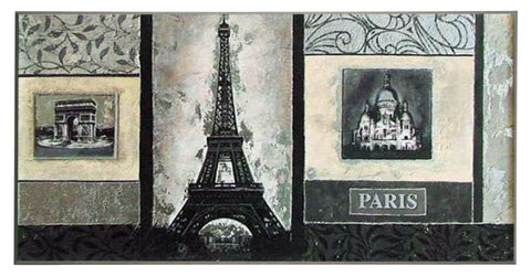 Obraz - Symbole Paryża - reprodukcja na płycie CA3015 101x51 cm - Obrazy Reprodukcje Ramy | ergopaul.pl