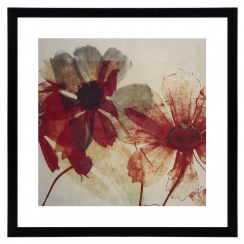 Obraz - Transparentne kwiaty 1 - reprodukcja A8711 oprawiona w ramę 60x60 cm. - Obrazy Reprodukcje Ramy | ergopaul.pl