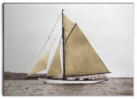 Obraz - Jacht Vintage III - reprodukcja fotografii 3AP3341 na płycie  71x51 cm - Obrazy Reprodukcje Ramy | ergopaul.pl