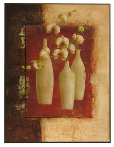 Obraz - Kwiaty storczyka, wazoniki - reprodukcja A4679 na płycie 61x81 cm - Obrazy Reprodukcje Ramy | ergopaul.pl