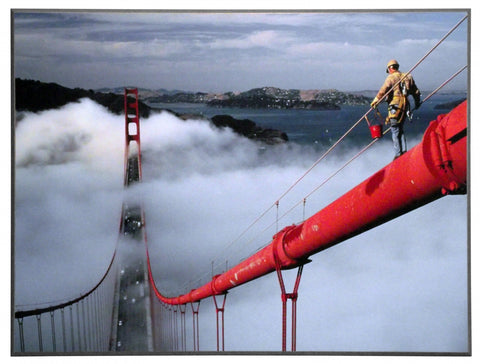Obraz - Most Golden Gate, malarz, San Francisco - Decograph 3AP1986 81x61 cm - Obrazy Reprodukcje Ramy | ergopaul.pl