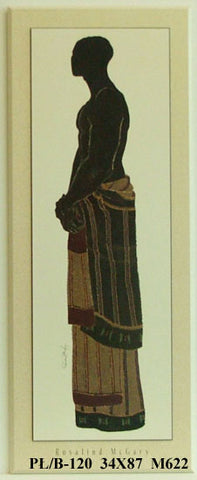 Obraz - Postać stojącego Afrykanina - reprodukcja na płycie M622 34x87 cm - Obrazy Reprodukcje Ramy | ergopaul.pl