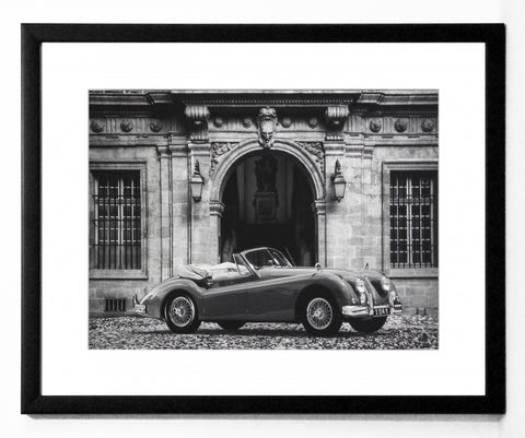Obraz - Samochód Vintage III, czarno-biała fotografia - reprodukcja 3AP3838-40 oprawiona w ramę 50x40 cm. - Obrazy Reprodukcje Ramy | ergopaul.pl