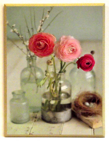 Obraz - Pastel glam, różowe kwiaty - reprodukcja na płycie A9522 31x41 cm - Obrazy Reprodukcje Ramy | ergopaul.pl