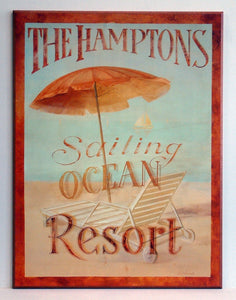 Obraz - Żeglarski Resort, The Hamptons - reprodukcja A4317 na płycie 61x81 cm. - Obrazy Reprodukcje Ramy | ergopaul.pl