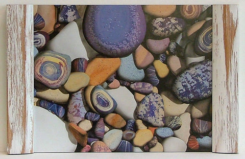 Obraz - Kolorowe kamienie - reprodukcja w półramie GD105R/2 45x36 cm - Obrazy Reprodukcje Ramy | ergopaul.pl