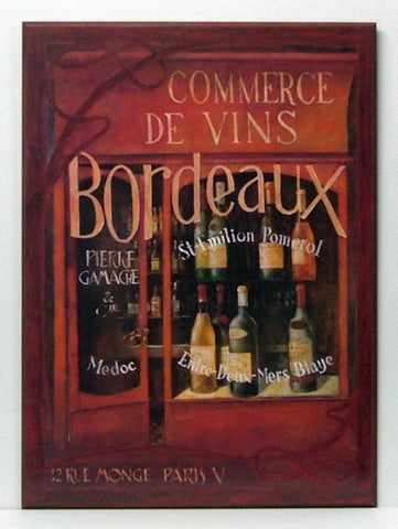 Obraz - Witryna francuskiego sklepu z winami - reprodukcja na płycie A4152EX 51x71 cm - Obrazy Reprodukcje Ramy | ergopaul.pl