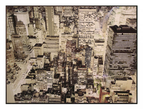 Obraz - Nowy York - Manhattan nocą, klorowa fotografia - reprodukcja na płycie 3AP1989 81x61 cm. - Obrazy Reprodukcje Ramy | ergopaul.pl