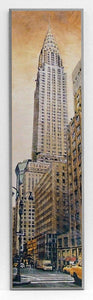 Obraz - Wieżowce Nowego Yorku, The Chrysler Building - reprodukcja na płycie MTD5596 21x81 cm - Obrazy Reprodukcje Ramy | ergopaul.pl