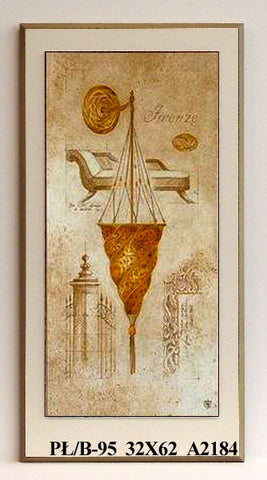 Obraz - Florencki lampion - reprodukcja na płycie A2184 32x62 cm - Obrazy Reprodukcje Ramy | ergopaul.pl