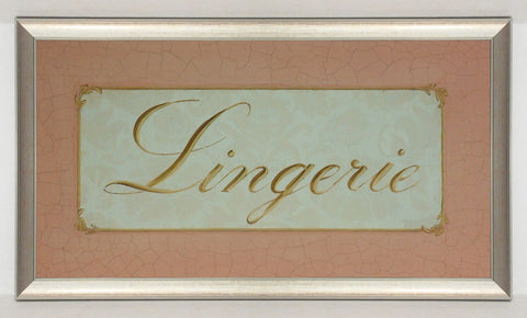 Obraz - Francuskie szyldy pudrowe,Lingerie - reprodukcja w ramie A3990 46x24 cm. - Obrazy Reprodukcje Ramy | ergopaul.pl