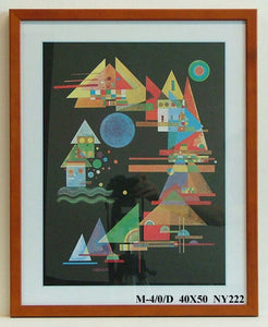 Obraz  - Wassily Kandinsky 'Punkt w łuku, 1927' - reprodukcja NY222 oprawiona w ramę 40x50 cm. - Obrazy Reprodukcje Ramy | ergopaul.pl