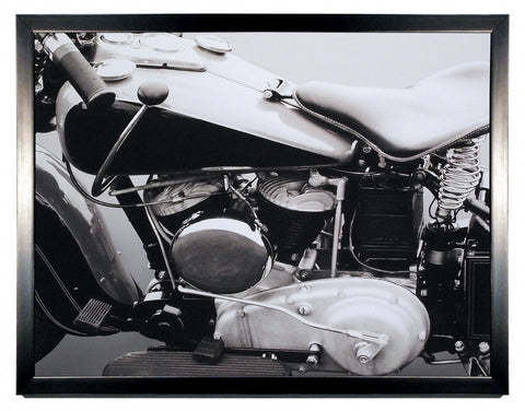 Obraz - Motocykle Vintage, American V motorbike, B&W - reprodukcja w ramie 3AP3229 80x60 cm - Obrazy Reprodukcje Ramy | ergopaul.pl