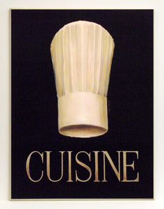 Obraz - Kuchnia włoska, czapka kucharska - reprodukcja na płycie A5143 61x81 cm - Obrazy Reprodukcje Ramy | ergopaul.pl