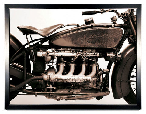 Obraz - Motocykle Vintage, 4-cylindrowy Indian Ace, 1929 r., sepia - reprodukcja w ramie 3AP3346 80x60 cm - Obrazy Reprodukcje Ramy | ergopaul.pl