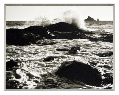 Obraz - Fotografia natury-kamienisty brzeg morza - reprodukcja na płycie A6309 31x25 cm. - Obrazy Reprodukcje Ramy | ergopaul.pl