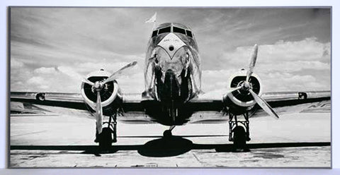 Obraz - Samolot pasażerski na pasie startowym - reprodukcja na płycie 2GE206 101x51 cm. - Obrazy Reprodukcje Ramy | ergopaul.pl