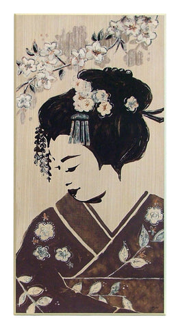Obraz - Tryptyk, Portret Japonki w kimonie - reprodukcja A6251 na płycie 51x101 cm. - Obrazy Reprodukcje Ramy | ergopaul.pl