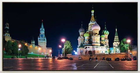 Obraz - Architektura Moskwy, Czerwony Plac - reprodukcja na płycie 2VR352 101x51 cm. - Obrazy Reprodukcje Ramy | ergopaul.pl