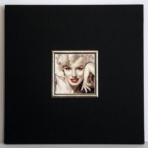 Obraz - Marilyn Monroe z czerwonymi ustami - reprodukcja w ramie AC2FR3 50x50 cm - Obrazy Reprodukcje Ramy | ergopaul.pl