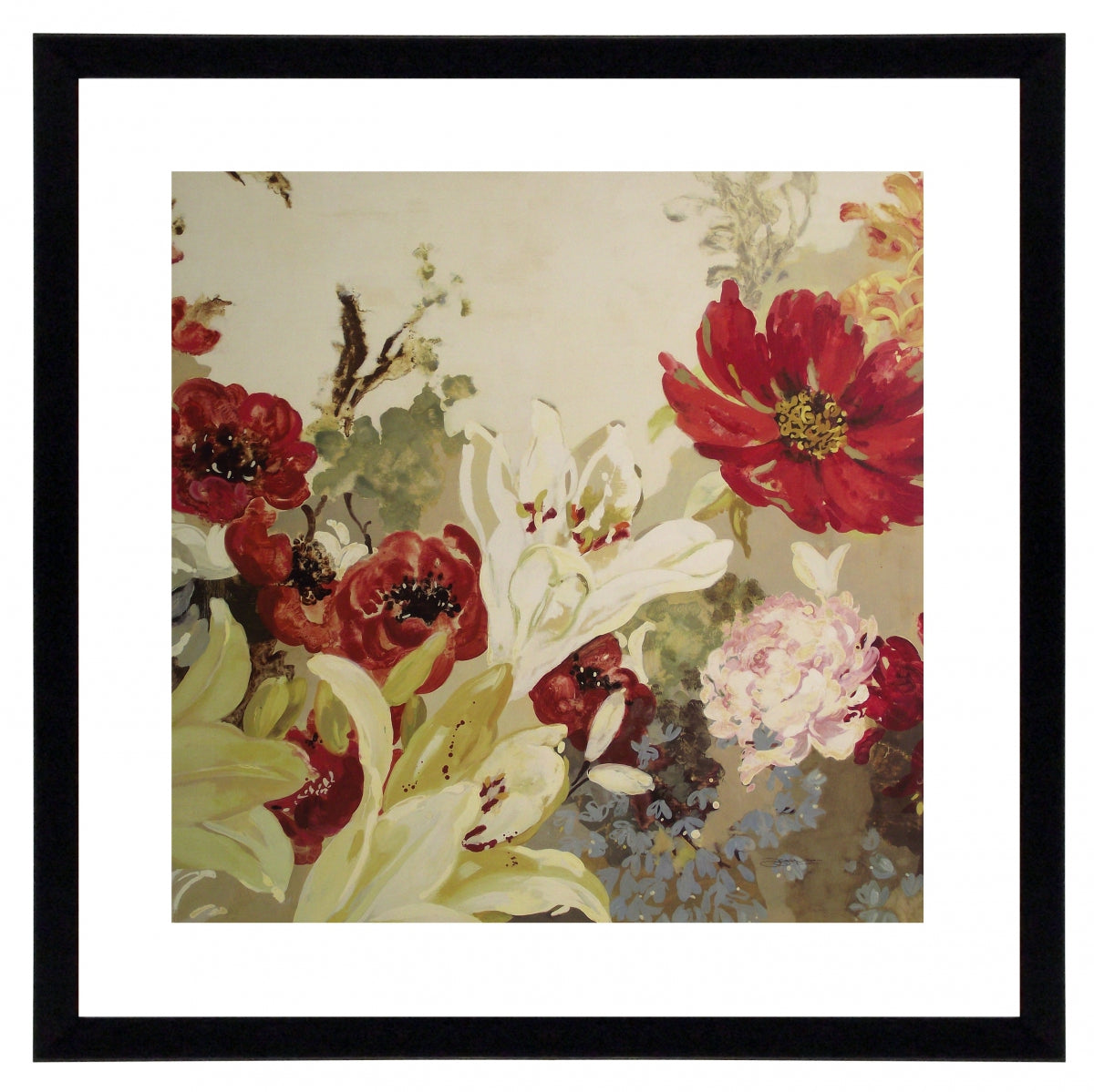 Obraz - Bukiet pastelowych kwiatów - reprodukcja A5856 oprawiona w ramę 60x60 cm. - Obrazy Reprodukcje Ramy | ergopaul.pl